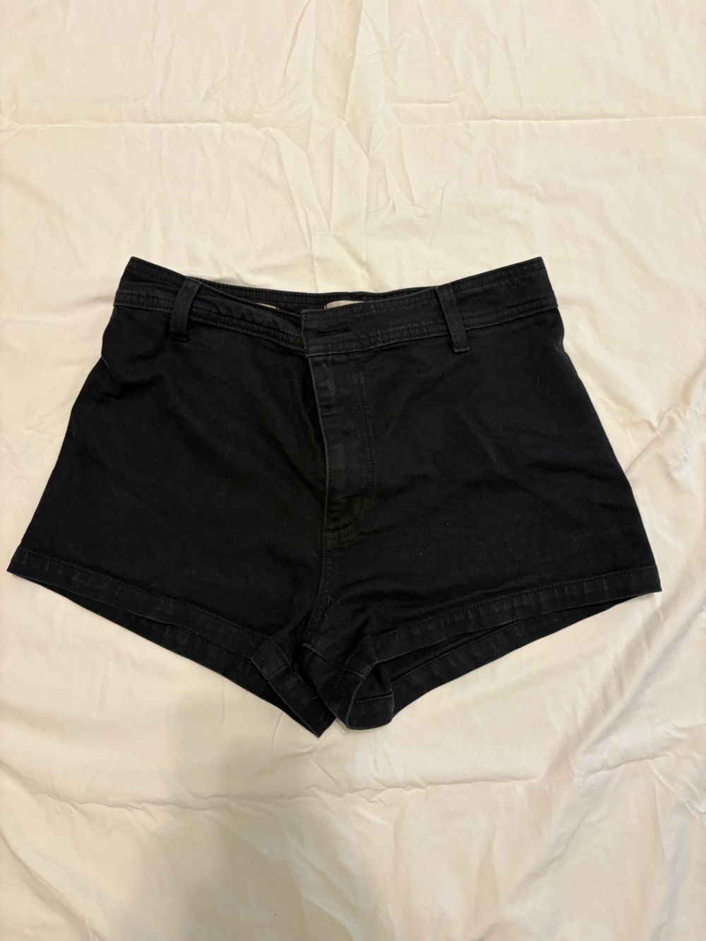 Women's Black Denim Jeans Shorts